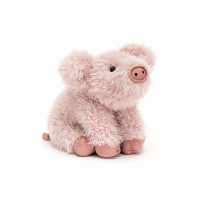 Jellycat Curvie Pig Farmyard USA | 75624EOXV